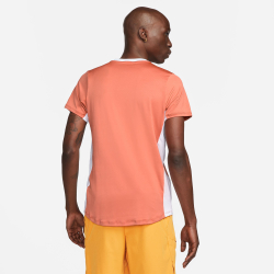 Мужское теннисное поло Nike Court Dri-Fit T-Shirt Men - Orange, White