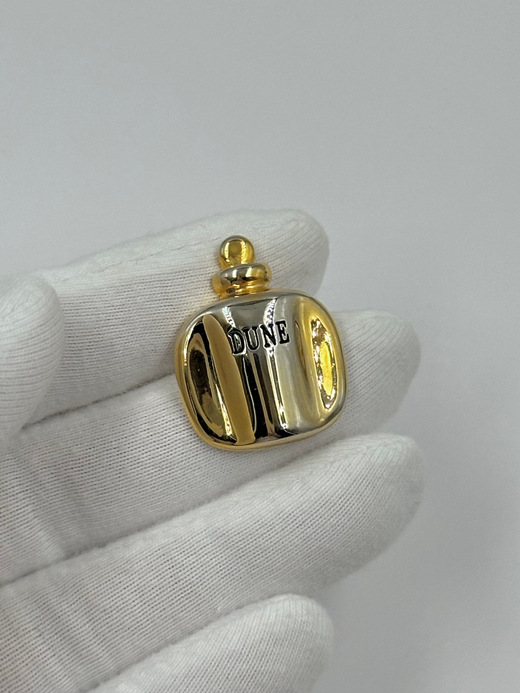Брошь пин в виде флакона духов Dune Christian Dior