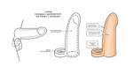 Фаллоудлинитель с кольцом Cock Next 692303ru