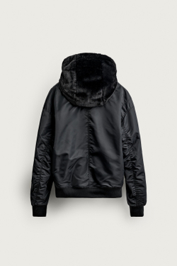 ZARA ДВУСТОРОННИЙ БОМБЕР, ЧЕРНЫЙ