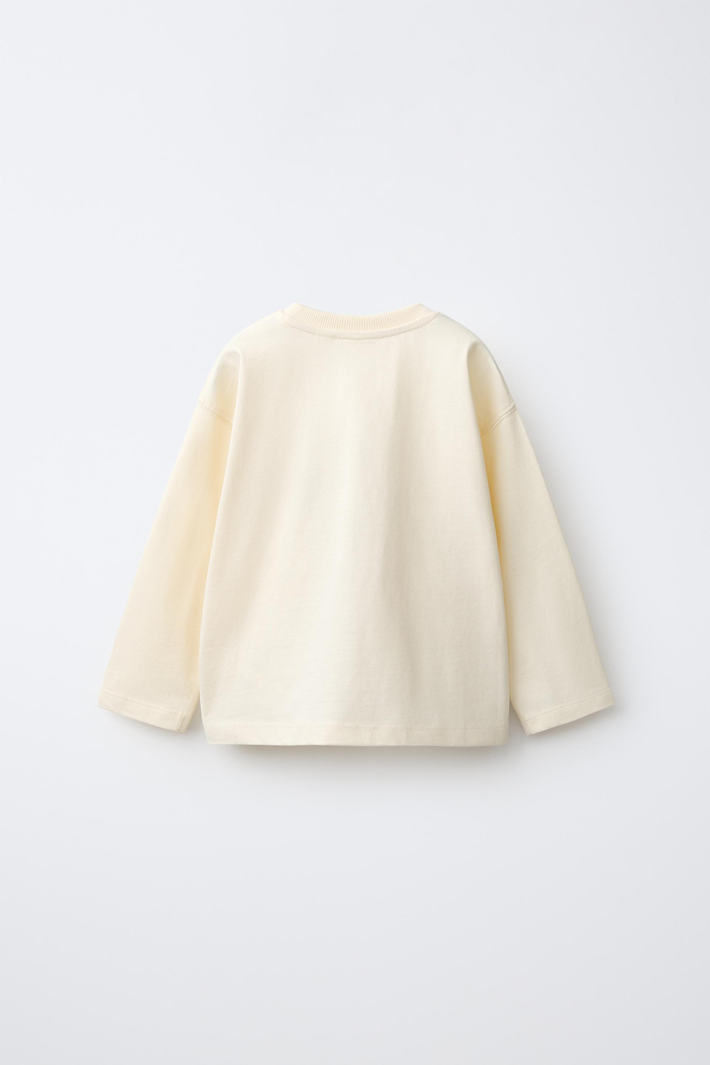 ZARA ФУТБОЛКА С АНИМАЛИСТИЧЕСКИМ ПРИНТОМ, ЭКРЮ
