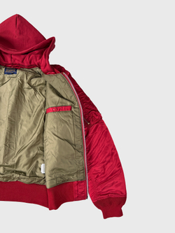 Бомбер Alpha Industries MA-1 NATUS COMM. RED/VNTG OLIVE LINING