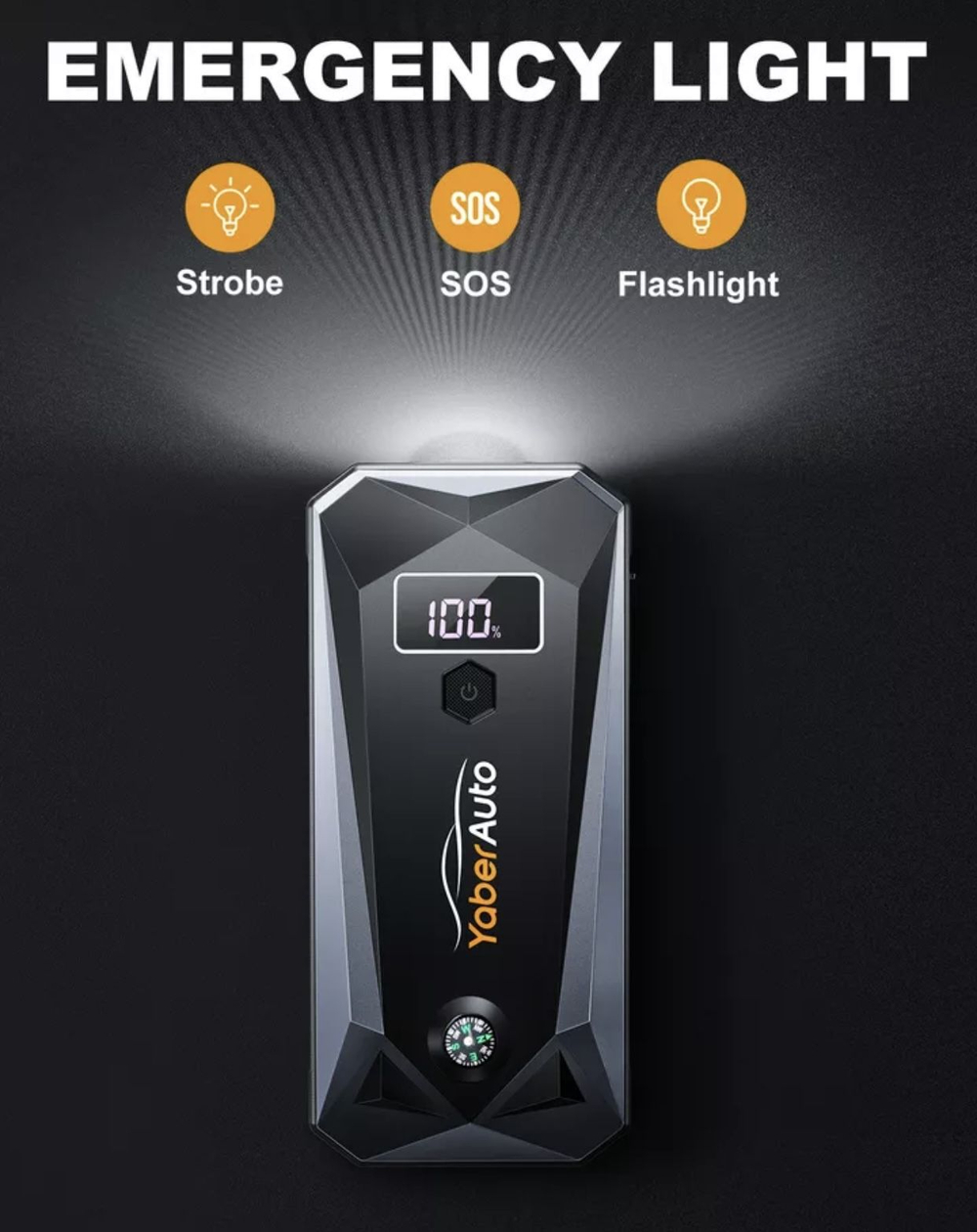 Устройство пусковое портативное бустер 4000A 26800mAh Yaber YA40