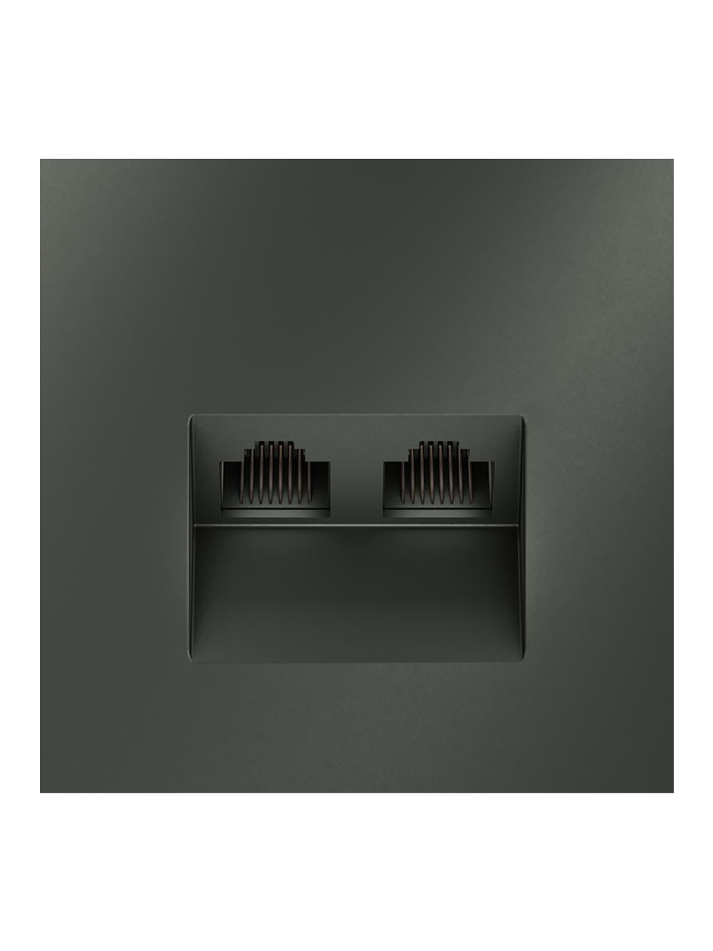 Розетка компьютерная 2-м СП S70 RJ45 + RJ45 кат.6 механизм титан Voltum VLS060206