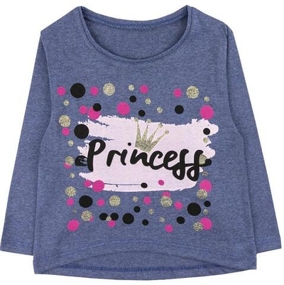 Лонгслив для девочек "Princess", кулир,498к ап ,р.92-98(Юлла)