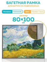 Металлическая багетная рамка 100х80 см