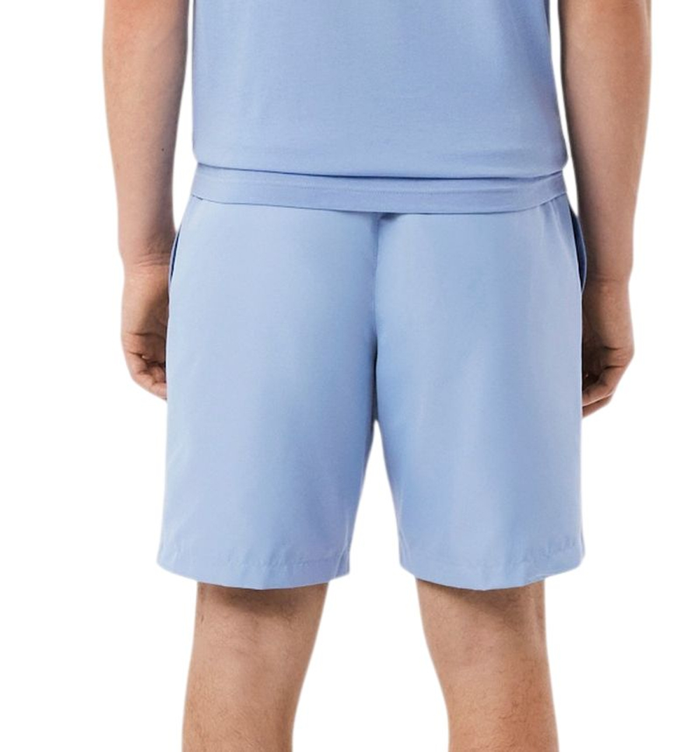 Мужские теннисные шорты Lacoste Lightweight Diamond Taffeta Sport - blue