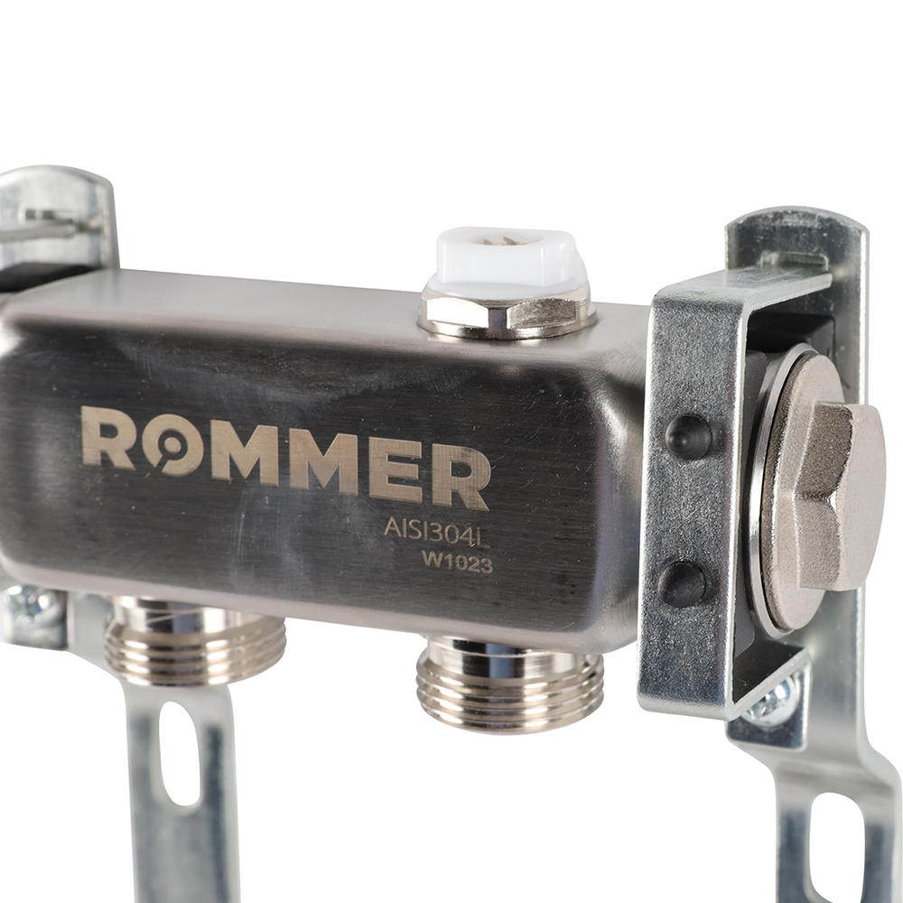 Коллекторная группа ROMMER для радиаторной разводки на 2 контура