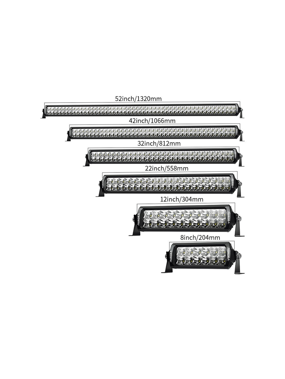 Светодиодная фара комбинированного света AURORA 762 мм 300W LED