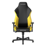 Кресло игровое DXRacer OH/DL23, Экокожа, Желтый/черный