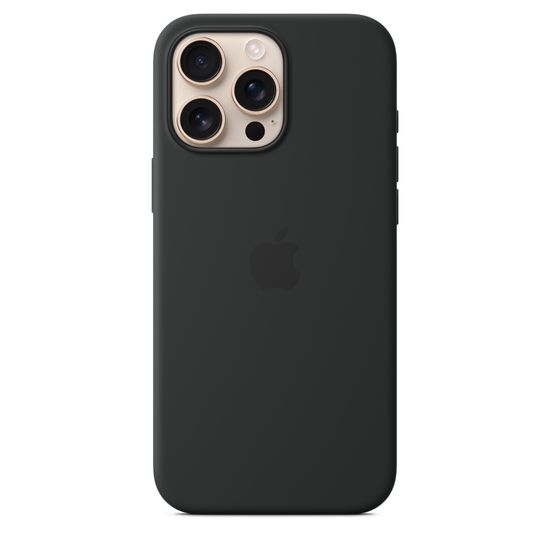 Силиконовый чехол Apple для iPhone 16 Pro с MagSafe черный
