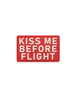Шеврон на липучке Kiss me before flight
