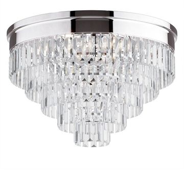 Люстра потолочная хрустальная 8*E14 8266/8C хром Zaha Lumion