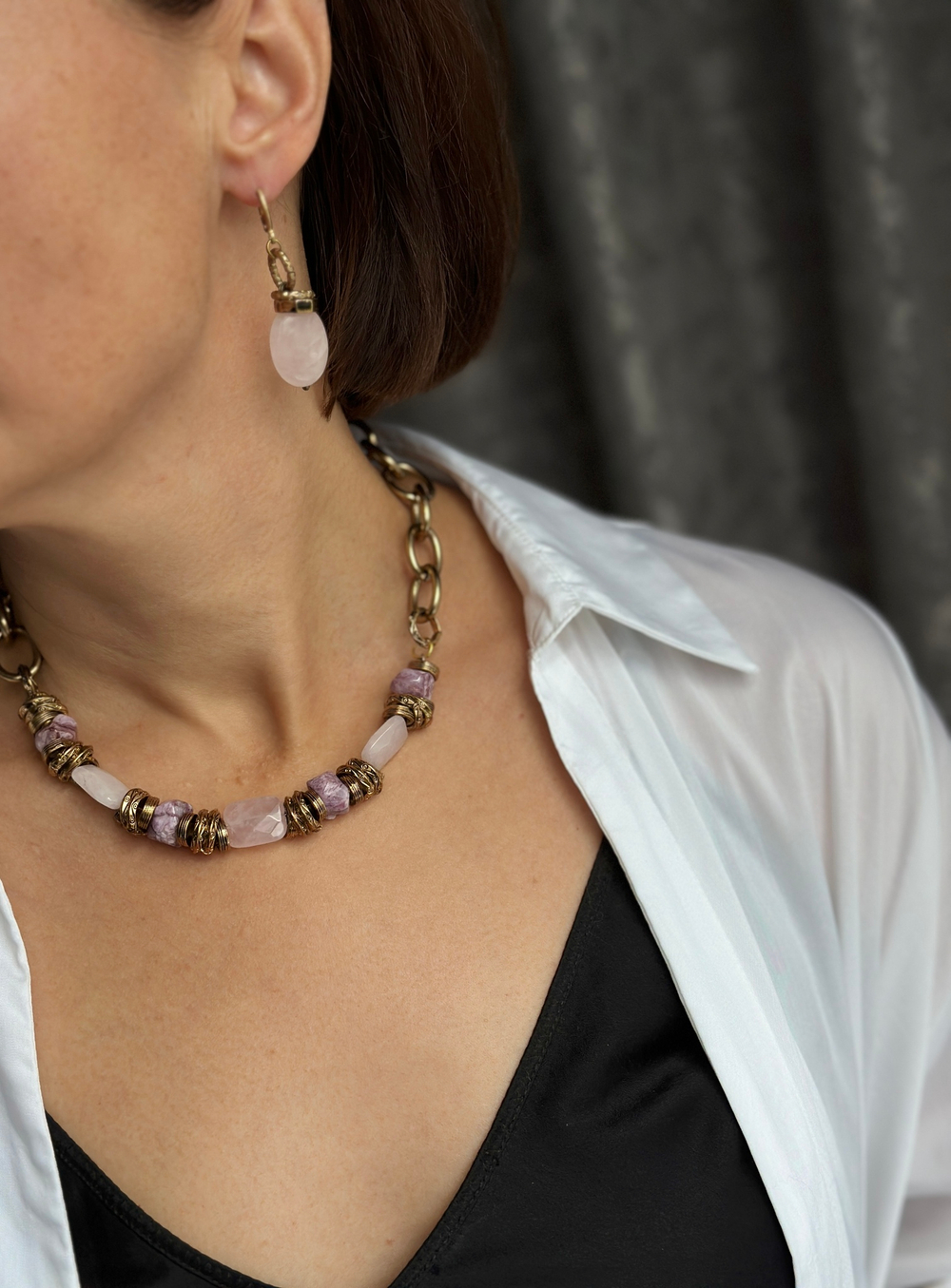 HMG 1019 розовые Серьги арт.0679