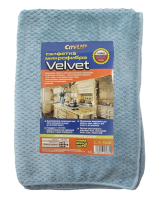 Салфетка микрофибра "CityUP-168 Velvet (уп1шт) 50х70см