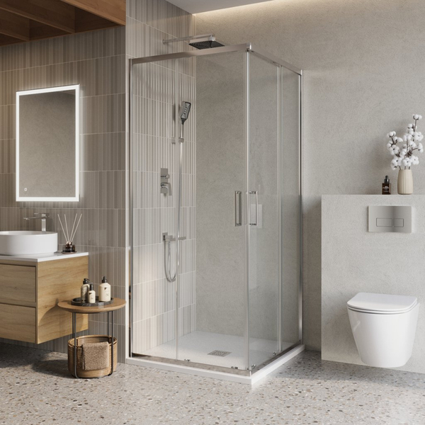 Душевой уголок BelBagno LUCE 90x90 см LUCE-A-2-90-C-Cr