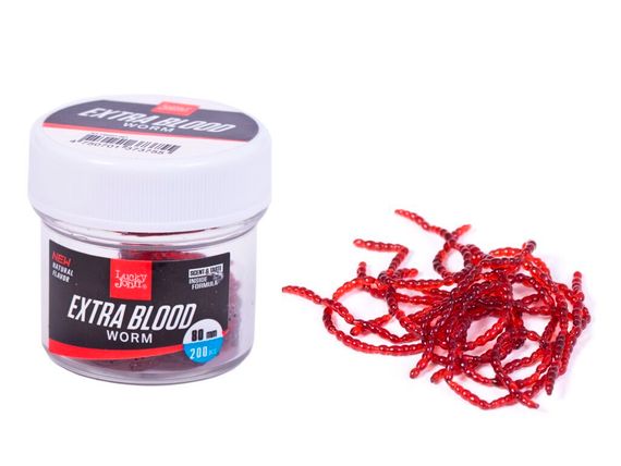 Насадки искусственные съедобные LJ Pro Series EXTRA BLOOD WORM мотыль 200шт.