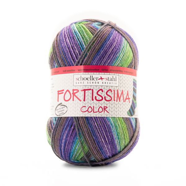 Пряжа Austermann (Аустерманн) Fortissima Socka 4-fach color / уп.5 мот. по 100 г, 420м, 90028-2497