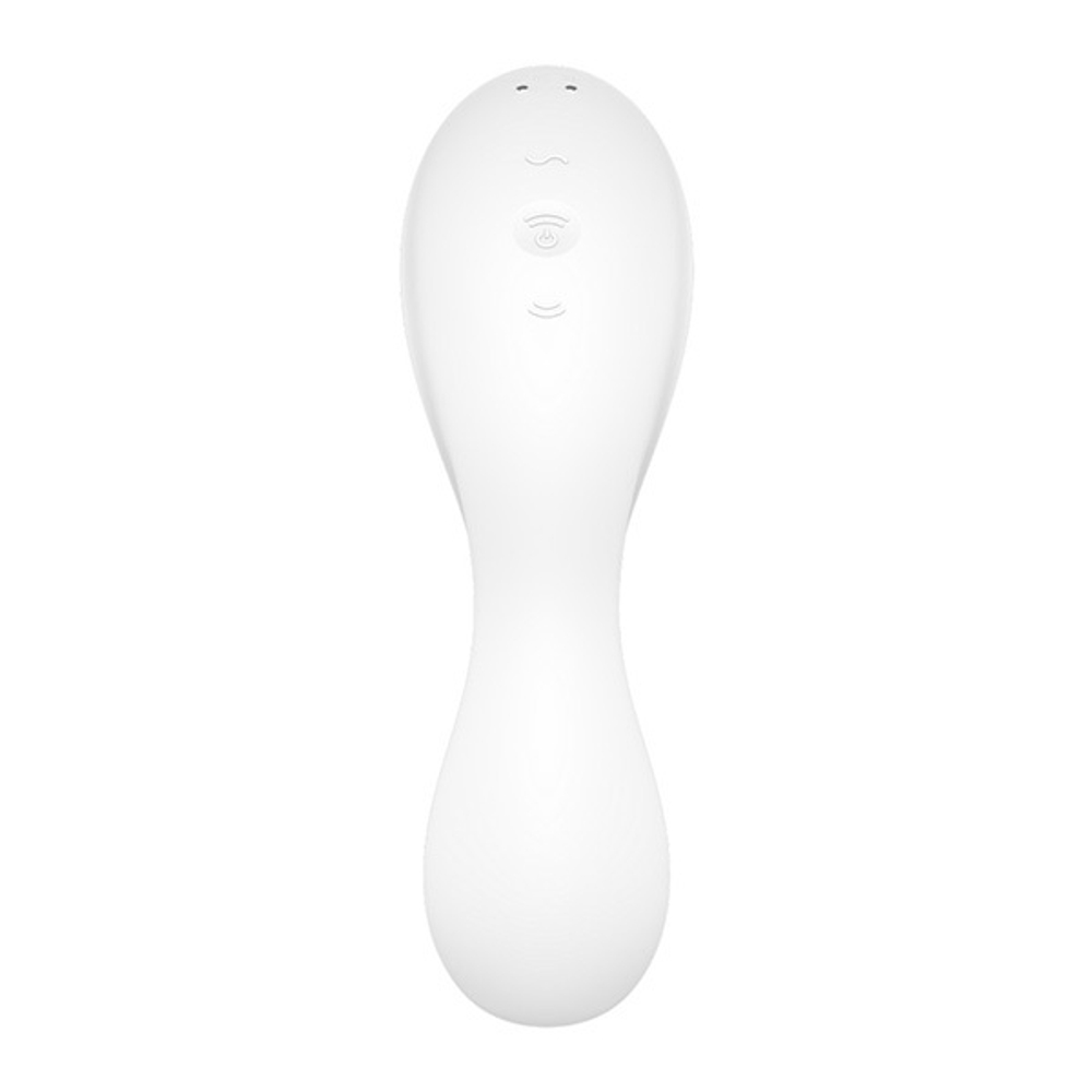 Белый вакуум-волновой вибростимулятор 16,5см Satisfyer Curvy Trinity 5+
