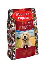 Сухой корм РОДНЫЕ КОРМА для взрослых собак всех пород курица 24/11 16,38 кг