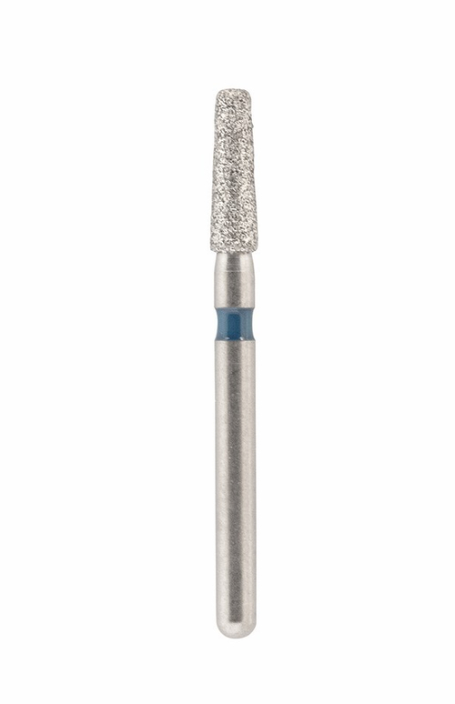 Бор алмазный 897R 018 FG, синий, 1 шт. Форма: конус с закругленным концом., JOTA, Швейцария