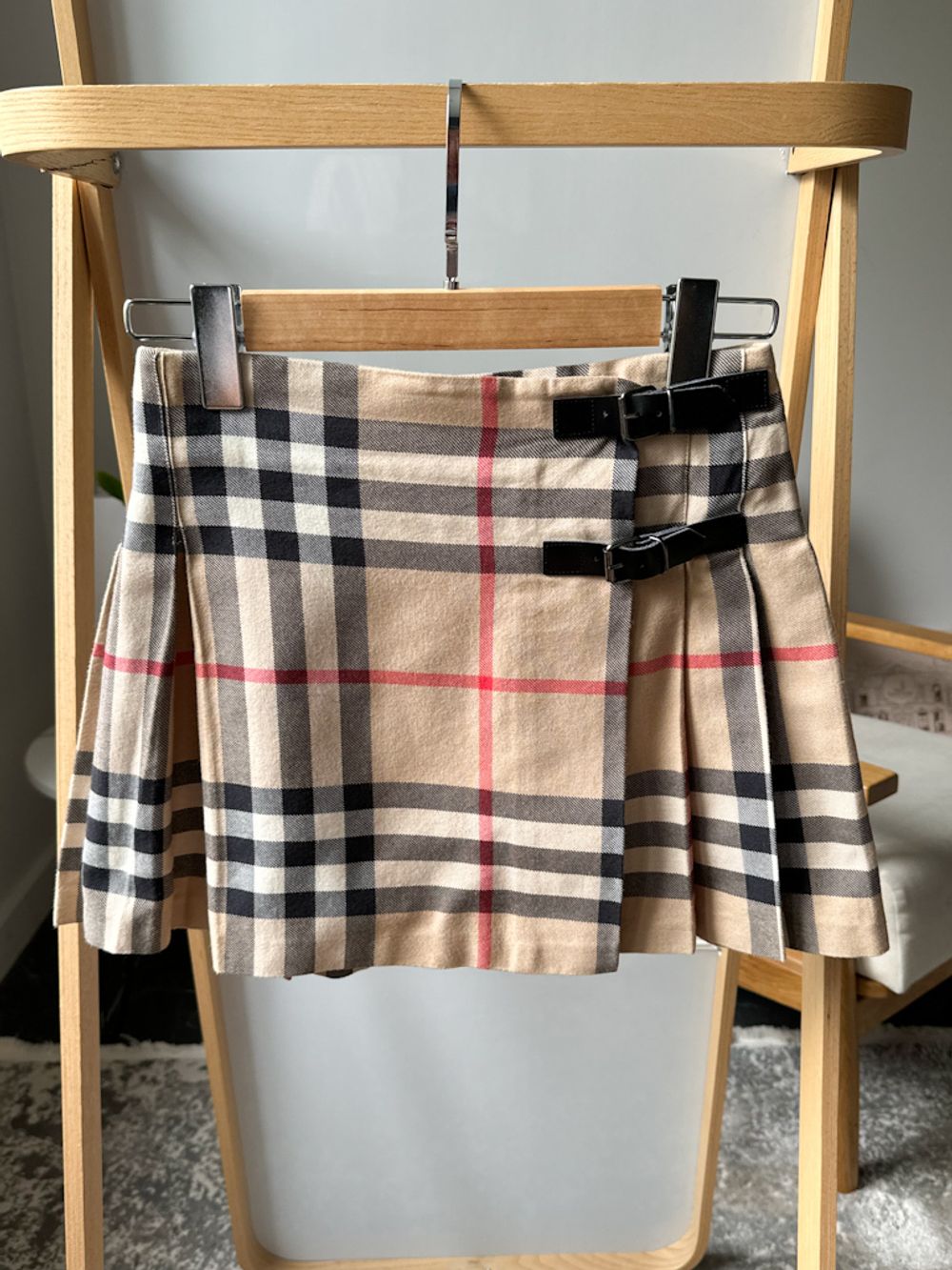 Юбка с запахом в складку Burberry, 140