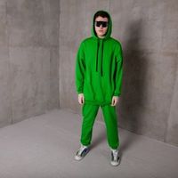 Худи оверсайз "Bb team GREEN" подростковое