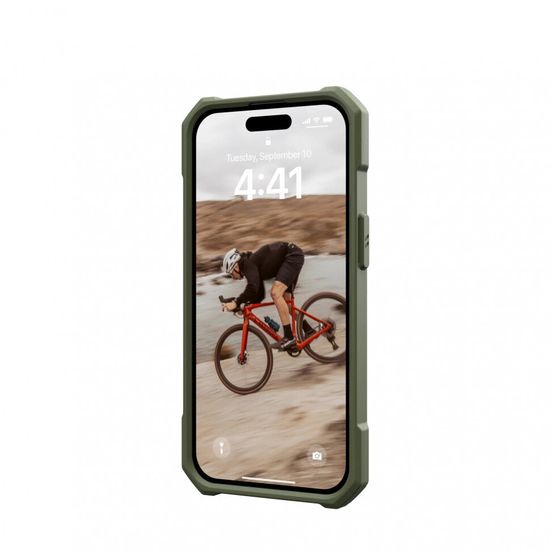 Чехол с поддержкой MAGSAFE UAG Essential Armor для iPhone 15 6.1", цвет оливковый (Olive Drab)