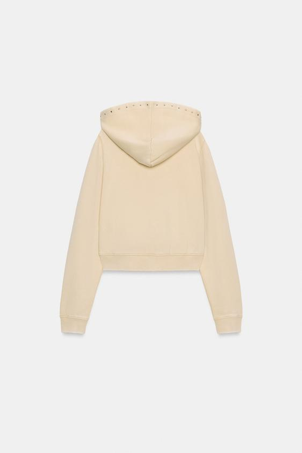 Свитшот с заклепками и эффектом потертости - ZARA