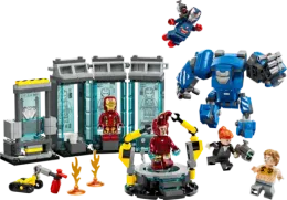 Конструктор LEGO Marvel 76315 Лаборатория Железного человека: Зал доспехов