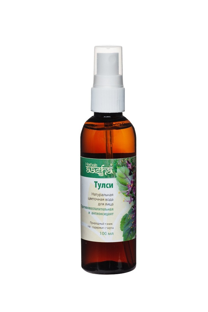 АКЦИЯ Цветочная вода Aasha Herbals Тулси, спрей, 100 мл