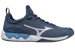 Мужские кроссовки для бадминтона/сквоша Mizuno Wave Luminous 2 - dark denim/white/blue jasper
