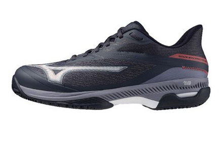 Мужские теннисные кроссовки Mizuno Wave Exceed Court CC - odyssey gray/white/blue granite