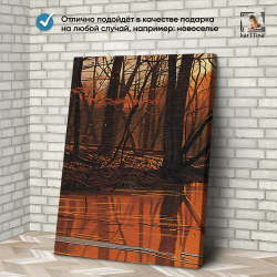 Картина karTTina "Затонувшие деревья", 150 см х 70 см