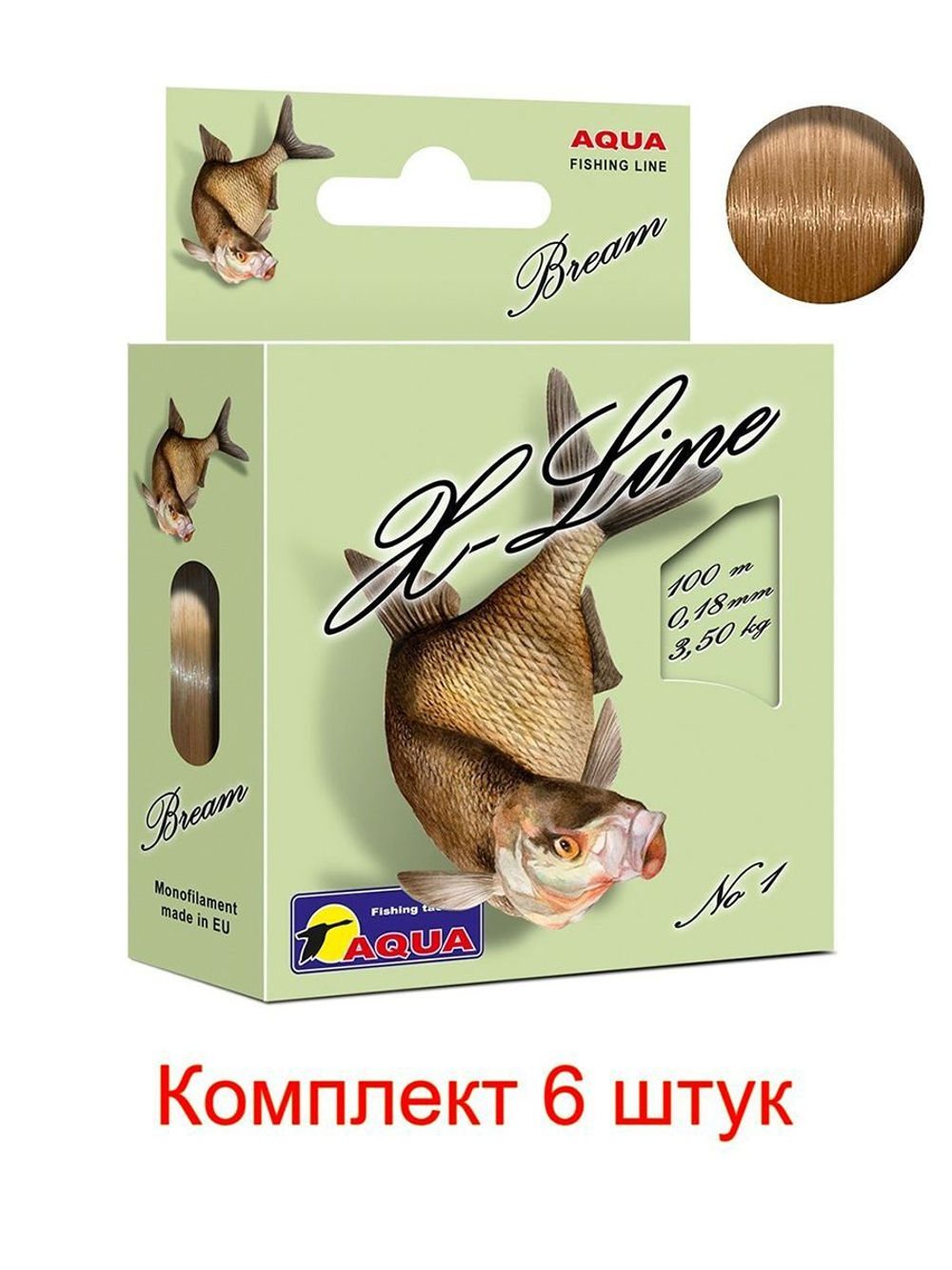Полиэстровая леска X-Line Bream (Лещ) 0,18 мм 1 шт