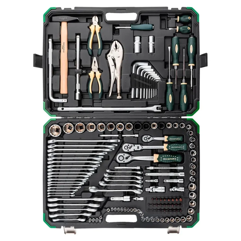 Набор инструментов в пластиковом кейсе (142+6 предметов) RockForce RF-41421-5 GOLD