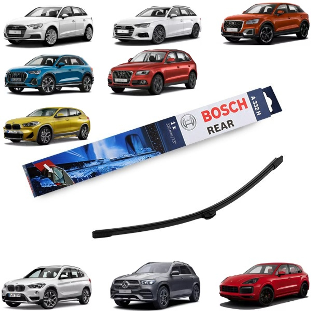 Щетка стеклоочистителя задняя 330 мм BOSCH Aerotwin Rear для AUDI / BMW / MERCEDES / PORSCHE