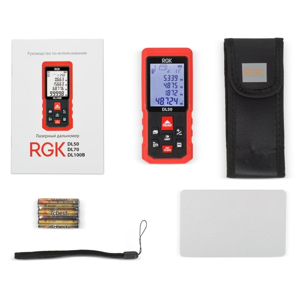 Лазерный дальномер RGK DL50, RGK