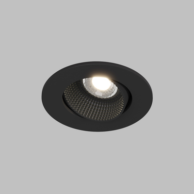 DK3061-BK Встраиваемый светильник, IP 20, 10 Вт, GU5.3, LED, черный/черный, пластик