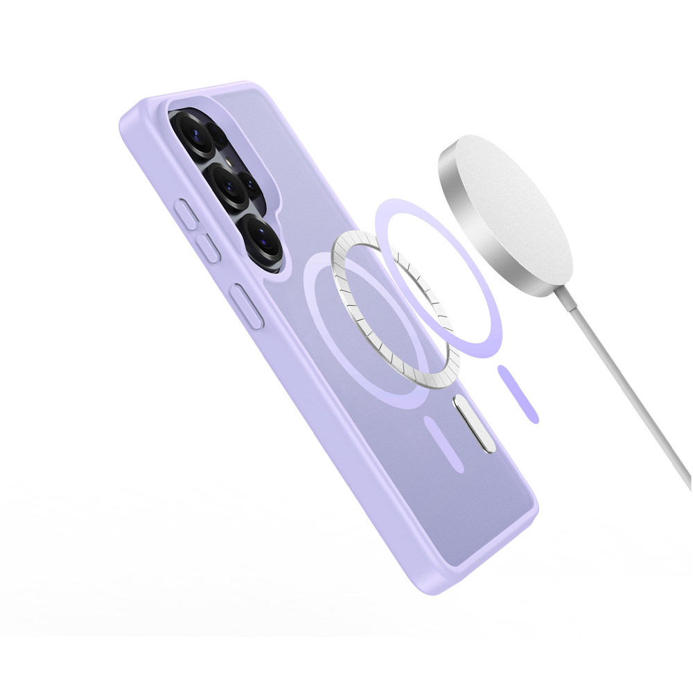Чехол светло-фиолетового цвета с MagSafe для Samsung Galaxy S26 Ultra, серия Yind Series от Dux Ducis