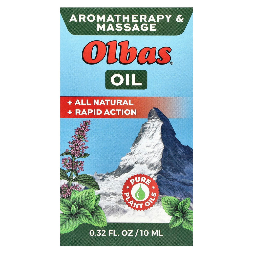 Olbas, Масло для ароматерапии и массажа, 10 мл (0,32 жидк. унц.)