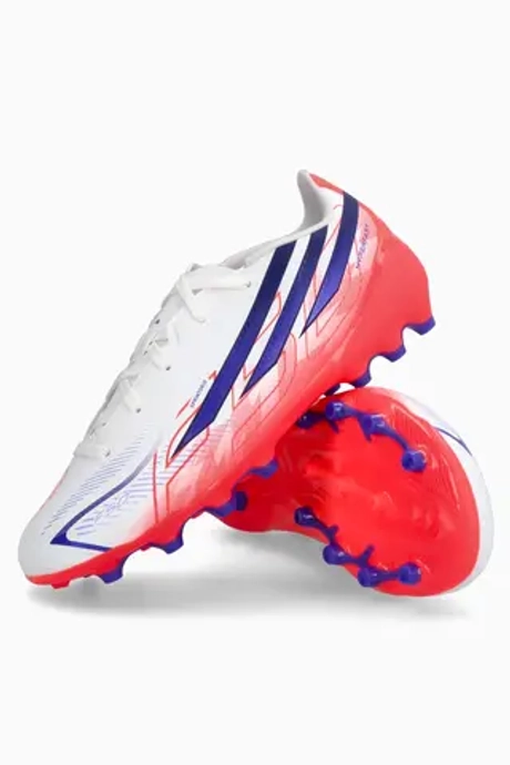 Бутсы adidas F50 League Hyperfast AG Junior - белый