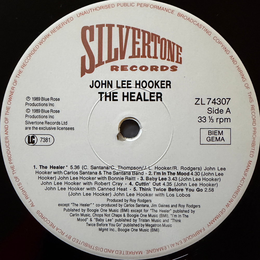 John Lee Hooker - The Healer (Европа 1989г.)