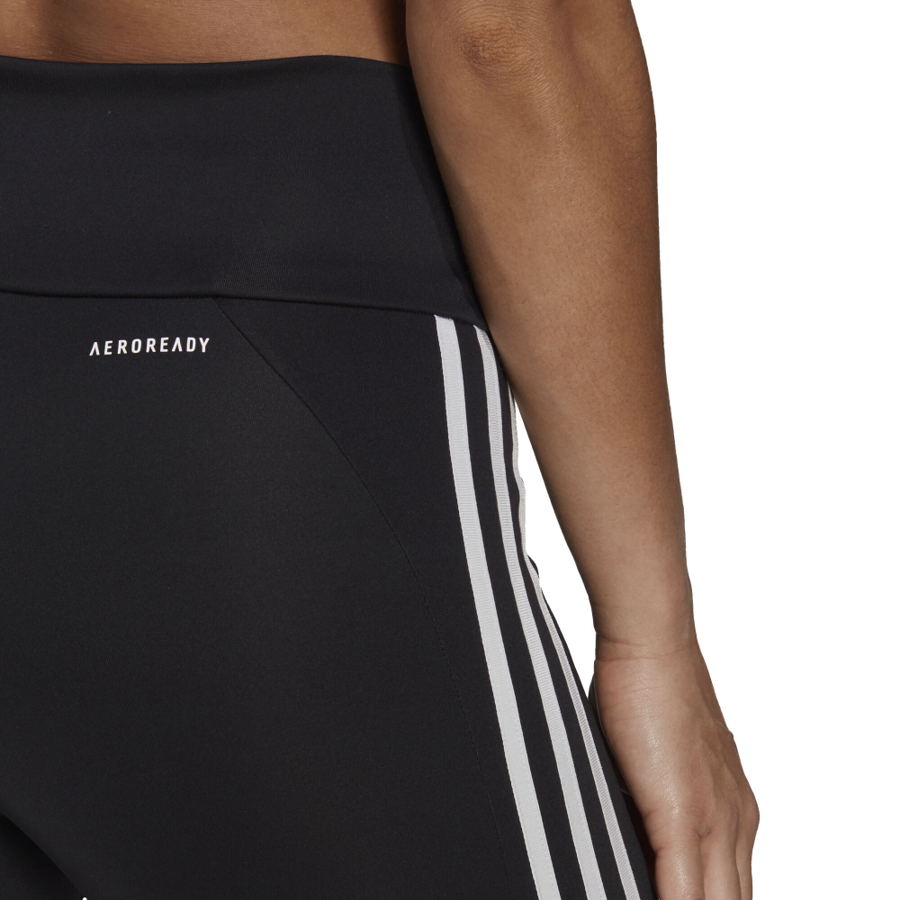 Женские теннисные брюки adidas 3 Stripes 7/8 Tight Women - Black, White