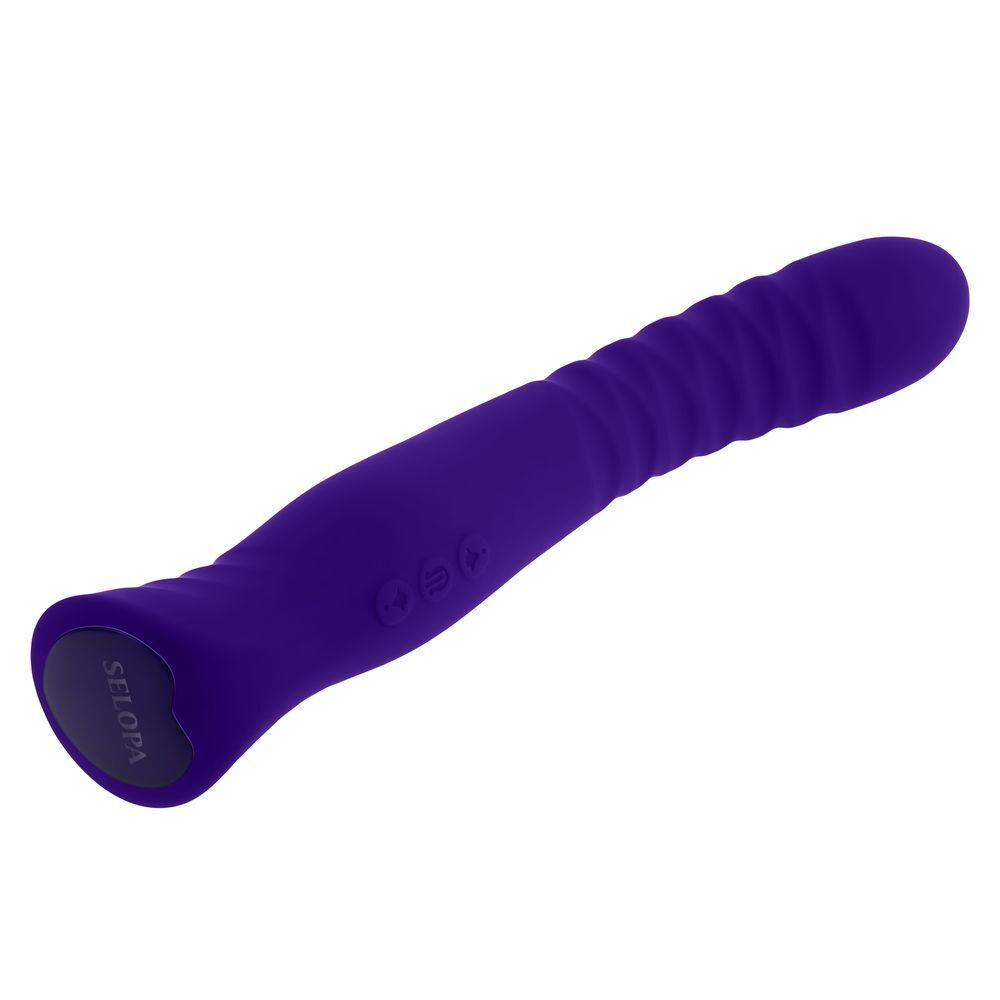 Фиолетовый вибростимулятор Trixxxie - 22,2 см.