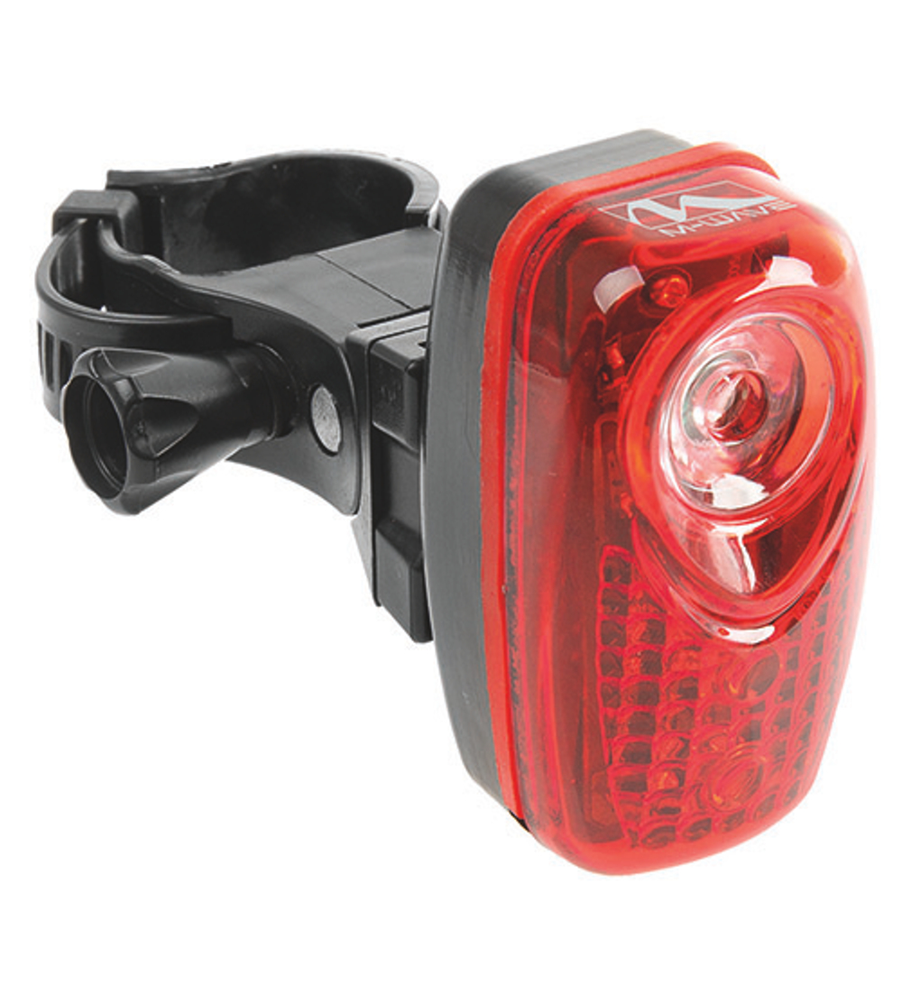 Фонарь задний 3д (1*0.5W)/2ф красный с батар. вертик. HELIOS 3.2 S M-WAVE