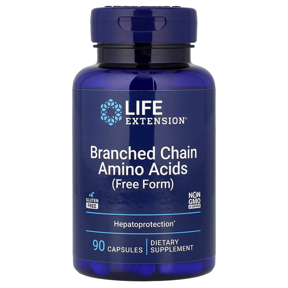 Life Extension, аминокислоты с разветвленной цепью, 90 капсул