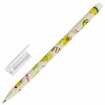 Ручки стираемые гелевые BRAUBERG KIDS "AVOCADO", СИНИЕ, КОМПЛЕКТ 12 ШТУК, игольчатый наконечник 0,5 мм, линия 0,35 мм, 144100