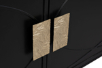 Тумба под ТВ Garda Decor черная 200*60*40 см