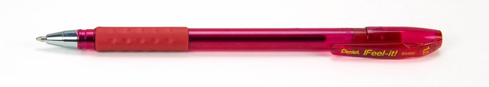 Ручка шариковая Pentel Feel it! ⌀1 мм, 12 шт, BX490-B цвет чернил: красный Ручка шариковая Pentel Feel it! ⌀1 мм, 12 шт, BX490-B цвет чернил: красный